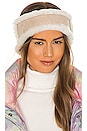 view 1 of 4 Suede and Sheepskin Headband in Sand