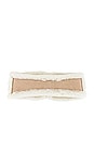 view 3 of 4 Suede and Sheepskin Headband in Sand