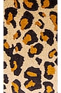 view 2 of 3 Juno Faux Fur Pillow in Leopard Print