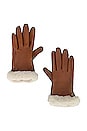 view 1 of 2 Classic Leather Shorty Tech Glove in Chestnut