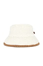 view 1 of 2 Fluff Scalloped Bucket Hat in Nimbus