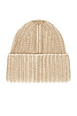 view 2 of 2 Chunky Plaited Beanie in Cream