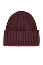 view 3 of 4 Chunky Rib Beanie in Wild Grape