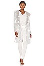 view 1 of 4 Miranda Robe in Grey & White Stars