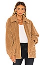 view 1 of 4 Jackeline Teddy Bear Jacket in Camel