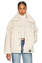 view 1 of 5 Frankie Sherpa Trucker Jacket in Natural