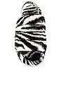 view 4 of 5 Fluff Yeah Shearling Slide Zebra in Black & White