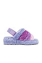 view 1 of 5 Fluff Yeah Slide in Cornflower Multi