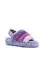 view 2 of 5 Fluff Yeah Slide in Cornflower Multi