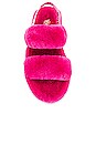 view 4 of 5 Oh Yeah Fur Sandal in Berry