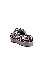 view 3 of 5 Fluffita Panther Print Fur Sandal in Stormy Grey