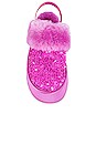 view 4 of 5 Funkette Chunky Sequin Slipper in Echinacea