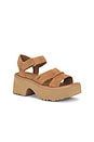 view 2 of 5 New Heights Ankle Strap Sandal in Chestnut