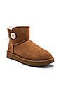 view 2 of 5 Mini Bailey Shearling Button II Bootie in Chestnut