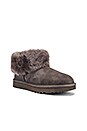 view 2 of 5 Classic Mini Fluff Boot in Charcoal