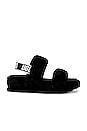 view 1 of 5 Oh Yeah Shearling Slide in Black