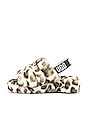 view 5 of 5 Fluff Yeah Leopard Slide in White
