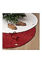 view 4 of 4 Whitecap Large Tree Skirt in Snow