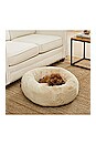 view 5 of 6 Euphoria Small Round Pet Bed in Bone