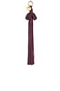 view 3 of 4 Pom Tassel Leather Charm in Bordeaux