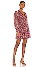 view 2 of 5 Brisa Dress in Claret Patchwork