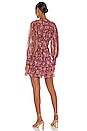 view 3 of 5 Brisa Dress in Claret Patchwork