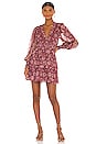 view 4 of 5 Brisa Dress in Claret Patchwork