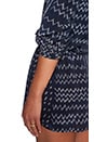 view 4 of 4 Riad Dress in Indigo Zig Zag in Indigo Zip Zag