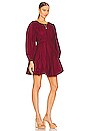 view 2 of 3 Martine Mini Dress in Bordeaux