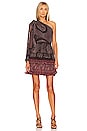 view 1 of 4 Leah Mini Dress in Garnet