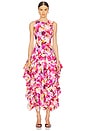view 1 of 3 Mural Dress in Azalea