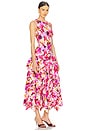 view 2 of 3 Mural Dress in Azalea