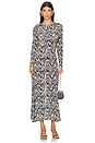 view 1 of 4 Naia Long Sleeve Ruched Midi Dress in Riverslate
