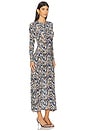 view 2 of 4 Naia Long Sleeve Ruched Midi Dress in Riverslate