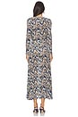 view 3 of 4 Naia Long Sleeve Ruched Midi Dress in Riverslate