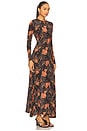 view 2 of 3 Amari Jersey Long Sleeve Dress in Night Lily