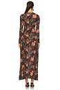 view 3 of 3 Amari Jersey Long Sleeve Dress in Night Lily