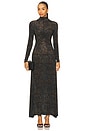 view 1 of 3 Koa Jersey Turtleneck Dress in Desert Jasper