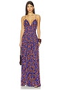 view 1 of 3 Atrani Silk Gown in Violet