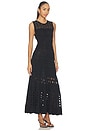view 2 of 3 Lakshmi Eyelet Knit Dress in Noir