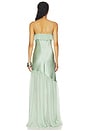 view 3 of 3 Elaria Cami Silk Gown With Lace Up in Celadon
