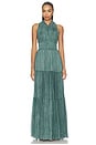 view 1 of 4 Freesia Gown in Kelp