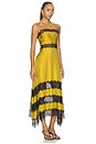 view 2 of 4 ROBE EN SOIE SANS MANCHES COCO  in Citrine