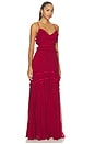 view 2 of 3 VESTIDO LARGO DE SEDA SIN MANGAS DOROTHEA  in Cerise