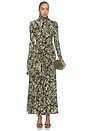 view 1 of 3 VESTIDOS DE PUNTO DRAPEADO KATY  in Khaki Floral