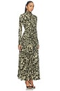 view 2 of 3 VESTIDOS DE PUNTO DRAPEADO KATY  in Khaki Floral