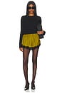 view 7 of 6 SHORT EN SOIE GEORGINA  in Citrine