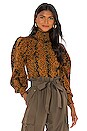 view 1 of 4 Sascha Turtleneck in Amber Python