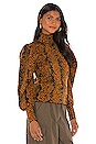 view 2 of 4 Sascha Turtleneck in Amber Python