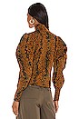 view 3 of 4 Sascha Turtleneck in Amber Python